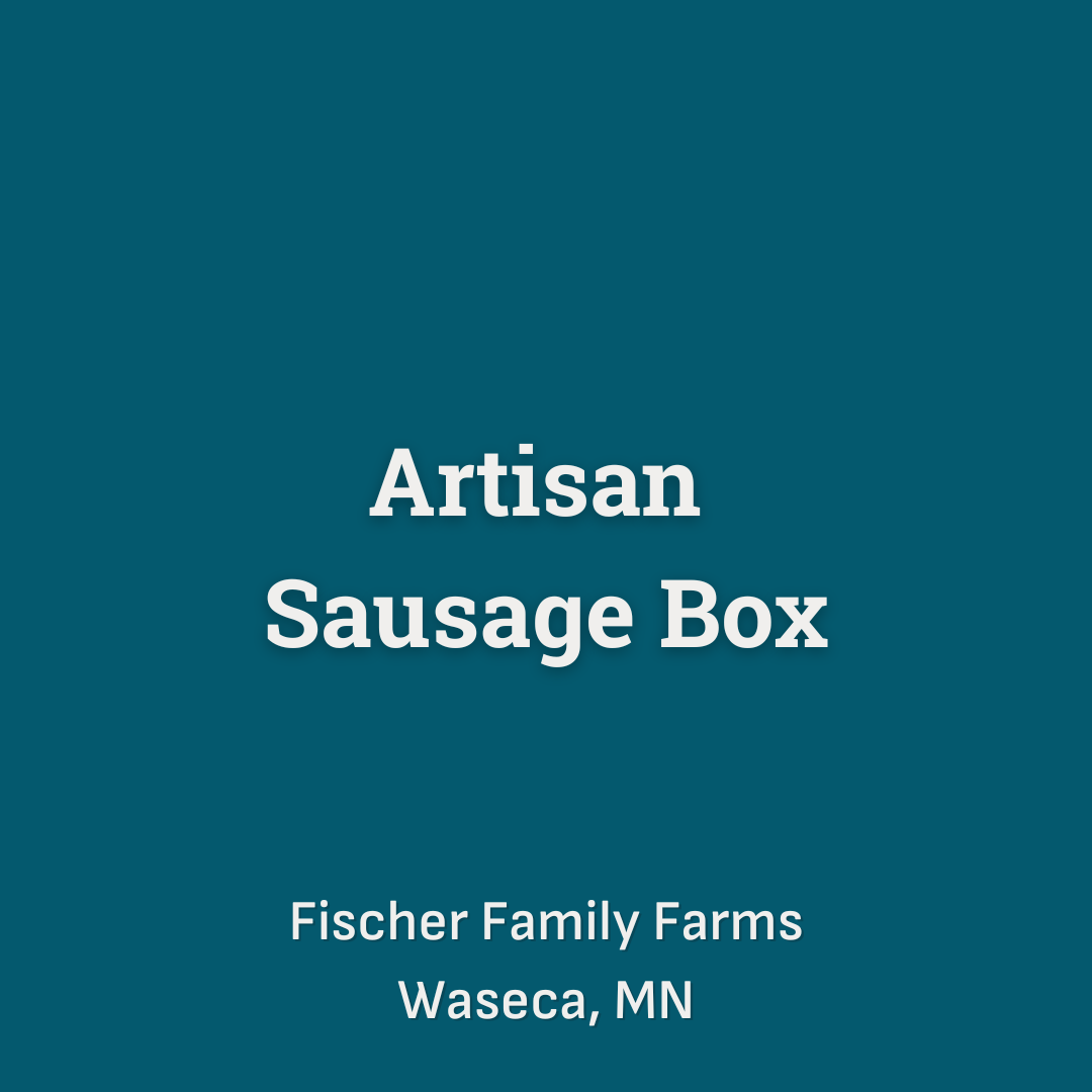 Artisan Sausage Box including 3 1lb Original Ground Pork, 3 1lb Italian Sausage, 2 1lb Pizza Sausage, 2 1lb Chorizo Sausage