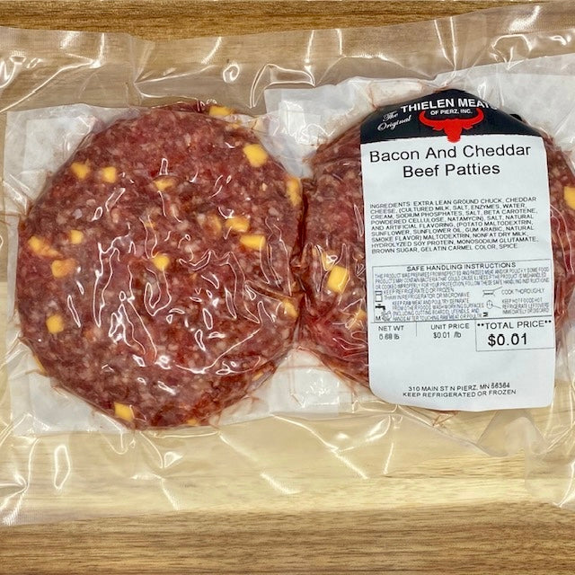 Bacon Cheddar Burger Patties from Thielen Meats
