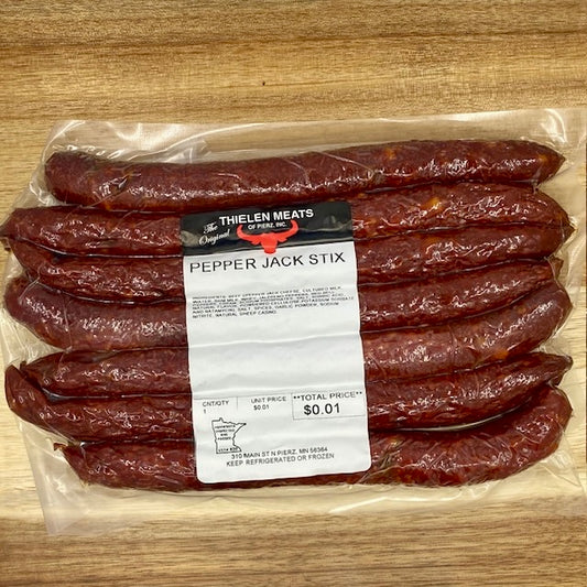 Pepper Jack Beef Sticks from Thielen Meats