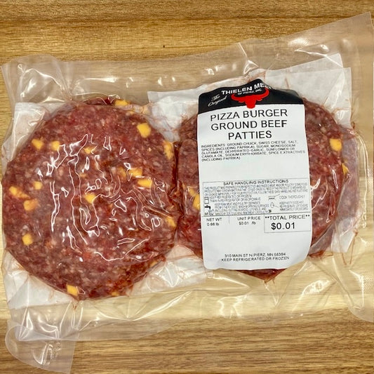 Pizza Burger Patties from Thielen Meats