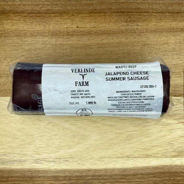 Jalapeno Cheddar Summer Sausage from Verlinde Farms
