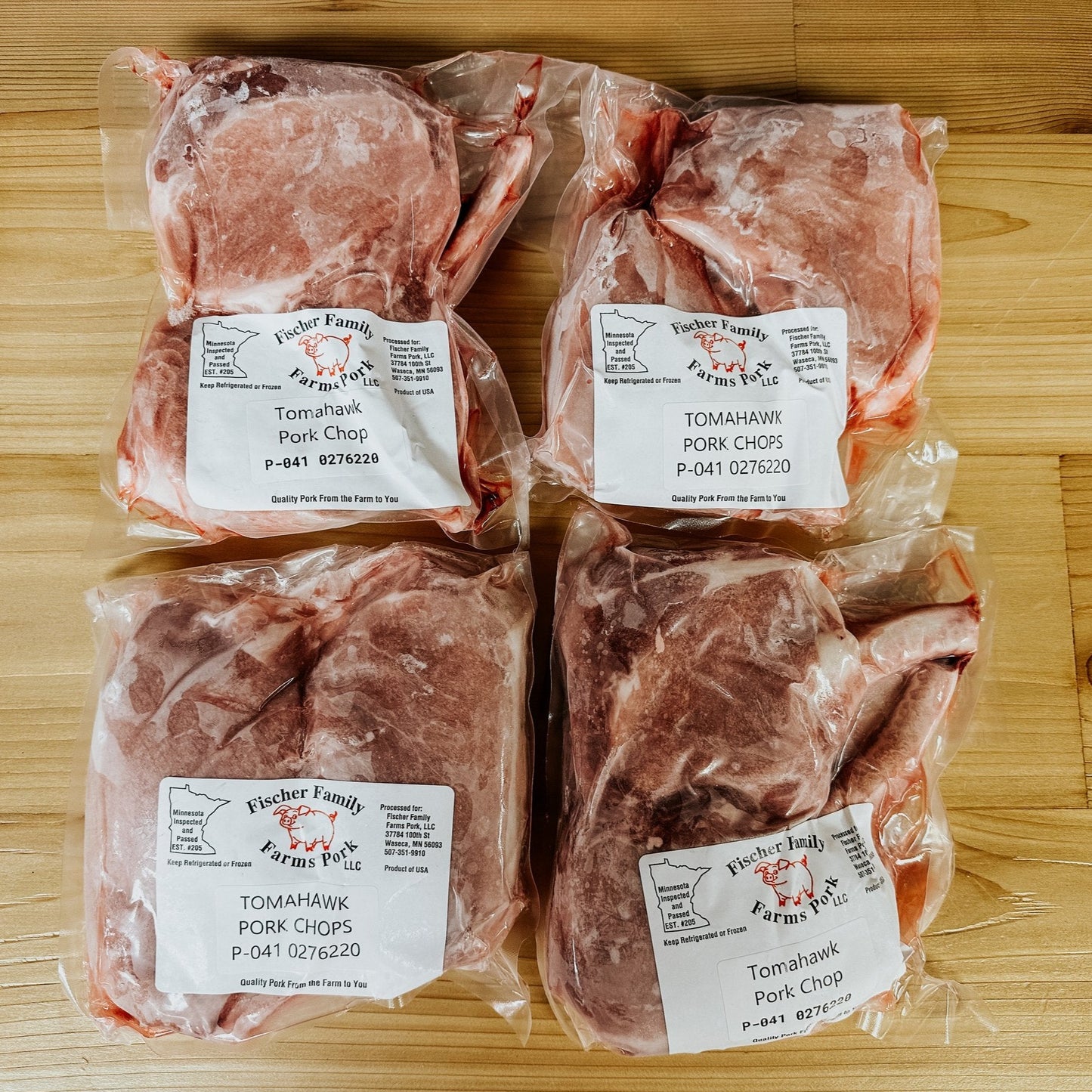 Tomahawk Chops including 8 Thick Cut Tomahawk Pork Chops