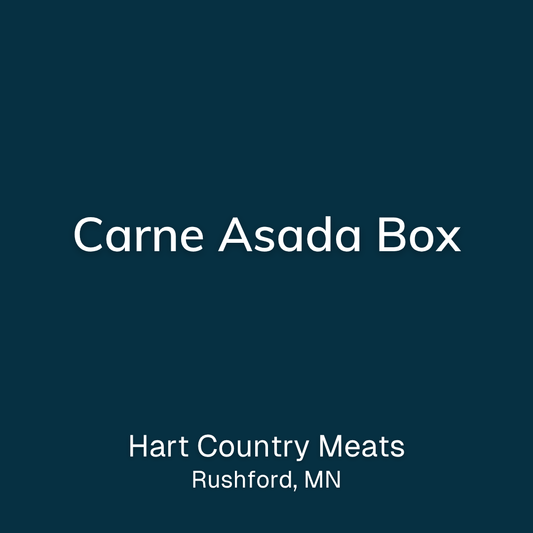 The Carne Asada Box from Hart Country Meats in Rushford, MN