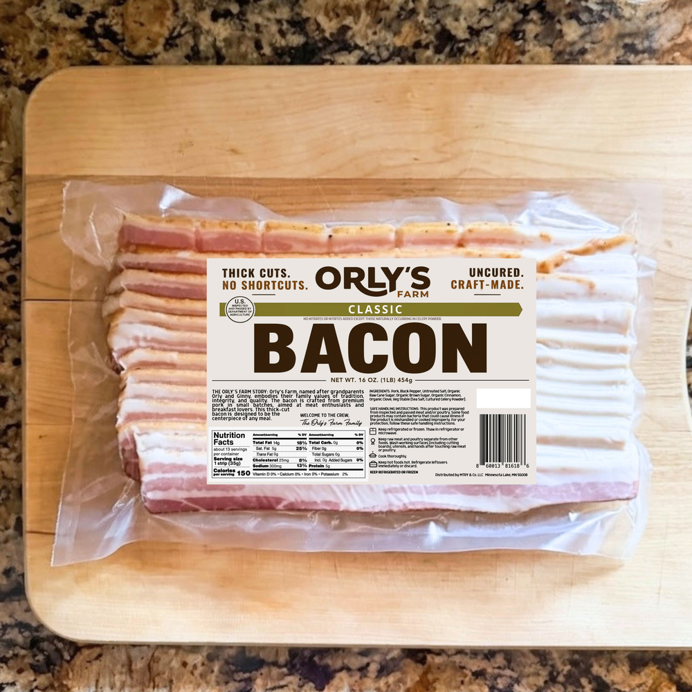 Classic Thick-Cut Bacon | Uncured, Craft-Made