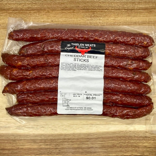 Cheddar Beef Sticks from Thielen Meats