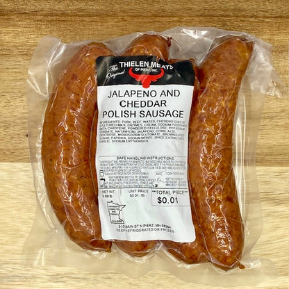 Jalapeno and Cheddar Polish Sausage from Thielen Meats