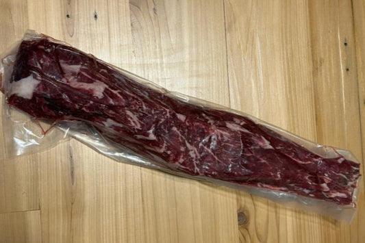 A packaged American Wagyu beef tenderloin from Verlinde Farms.